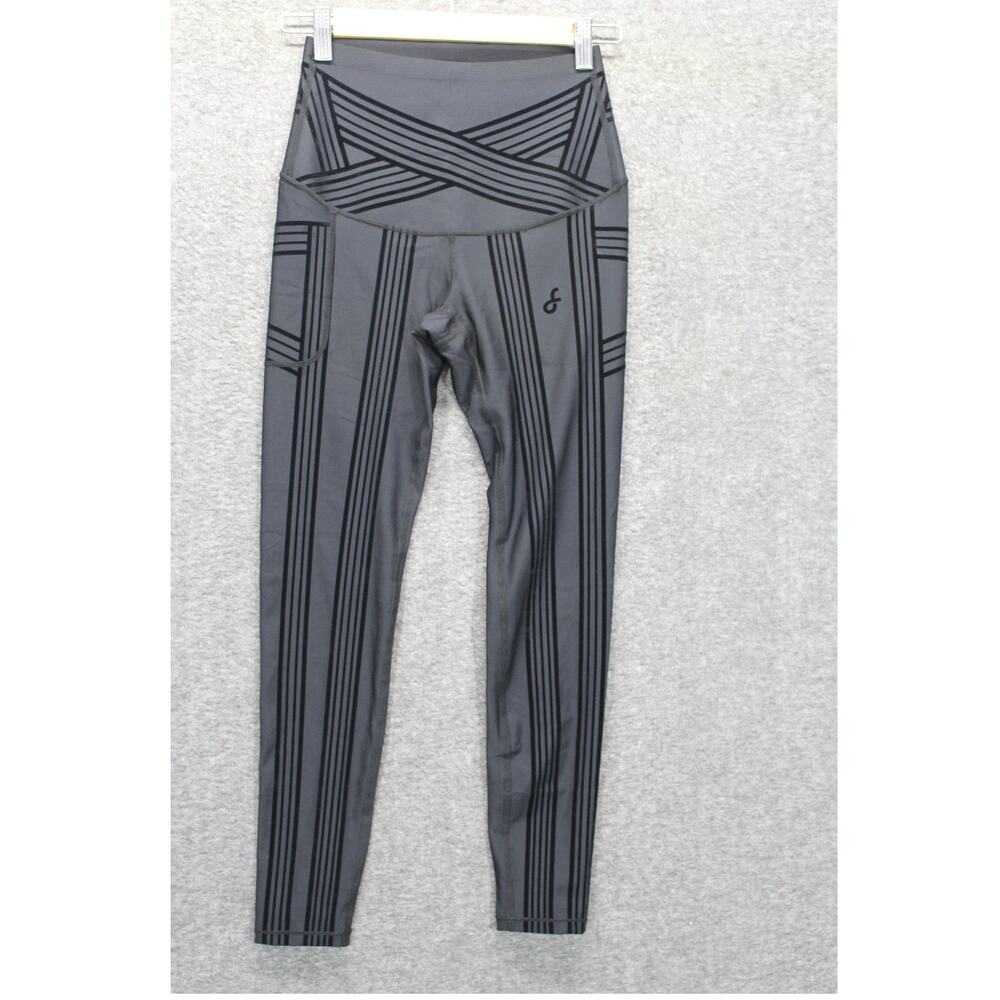 Fanka Body Sculpt High Waisted Compression Leggings Black Medium 25" Inseam
